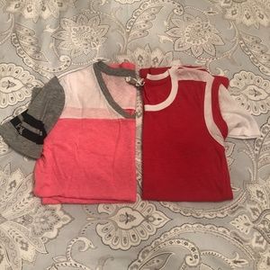 VS Pink baseball tees